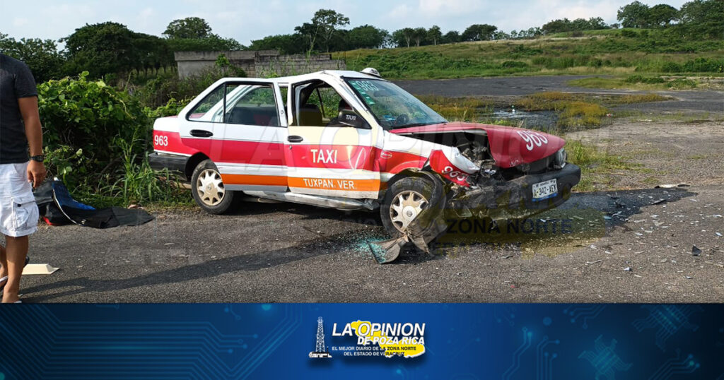 Encontronazo entre taxistas