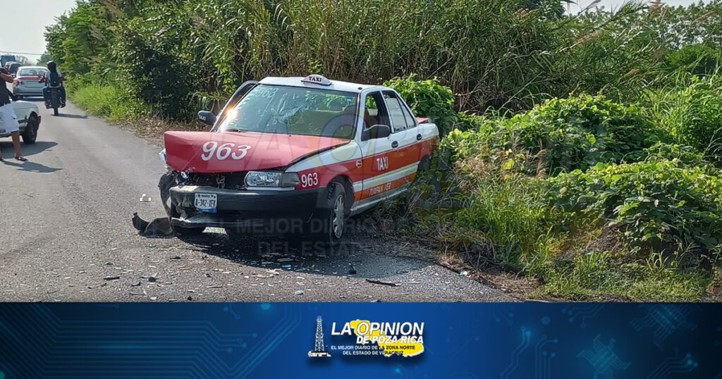 Encontronazo entre taxistas