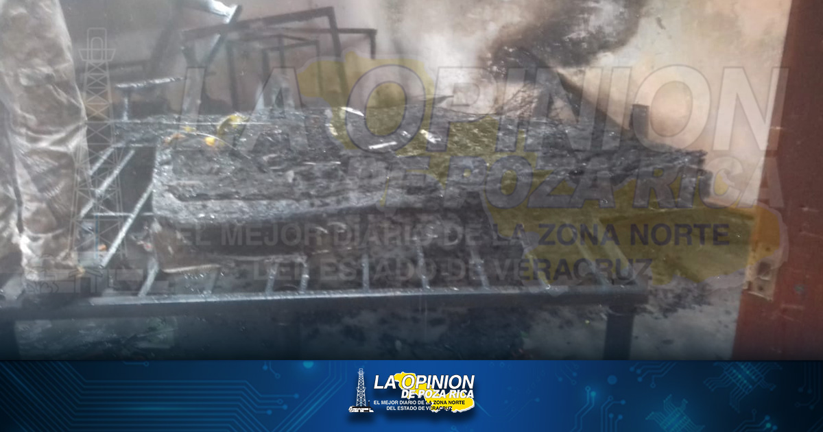 Vivienda consumida por el fuego