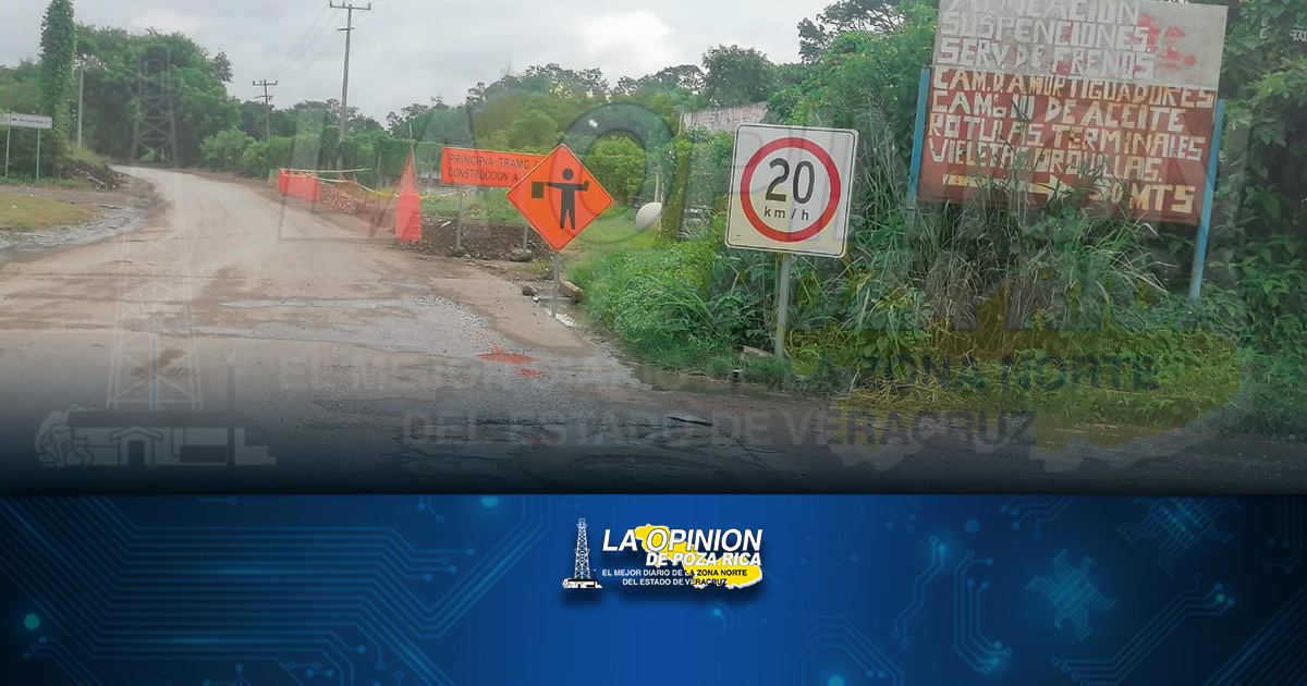 obra de CAEV provoca accidentes