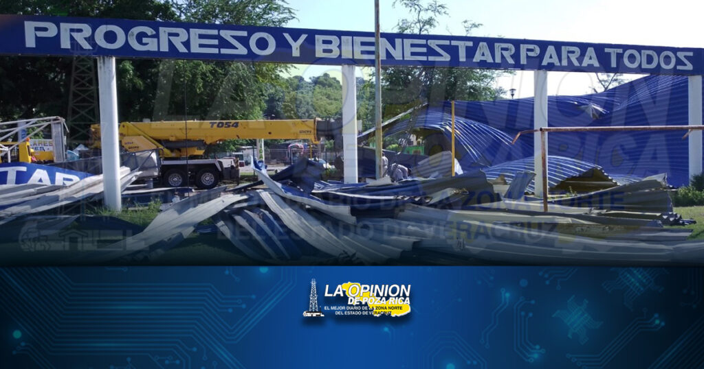 Retiran escombros de domo colapsado