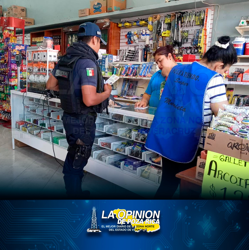 Policías municipales previenen el delito