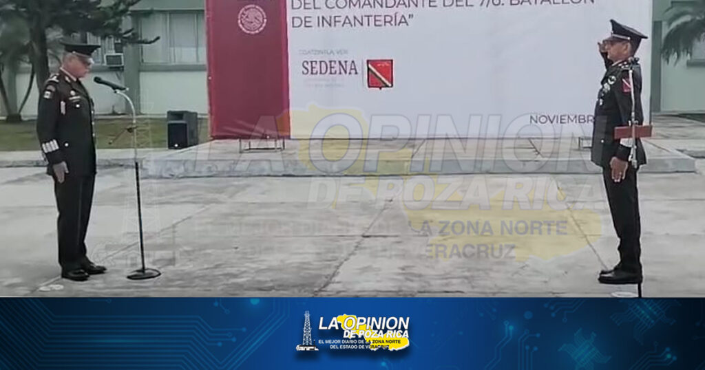 Rinde protesta nuevo comandante del 7º Batallón de Infantería