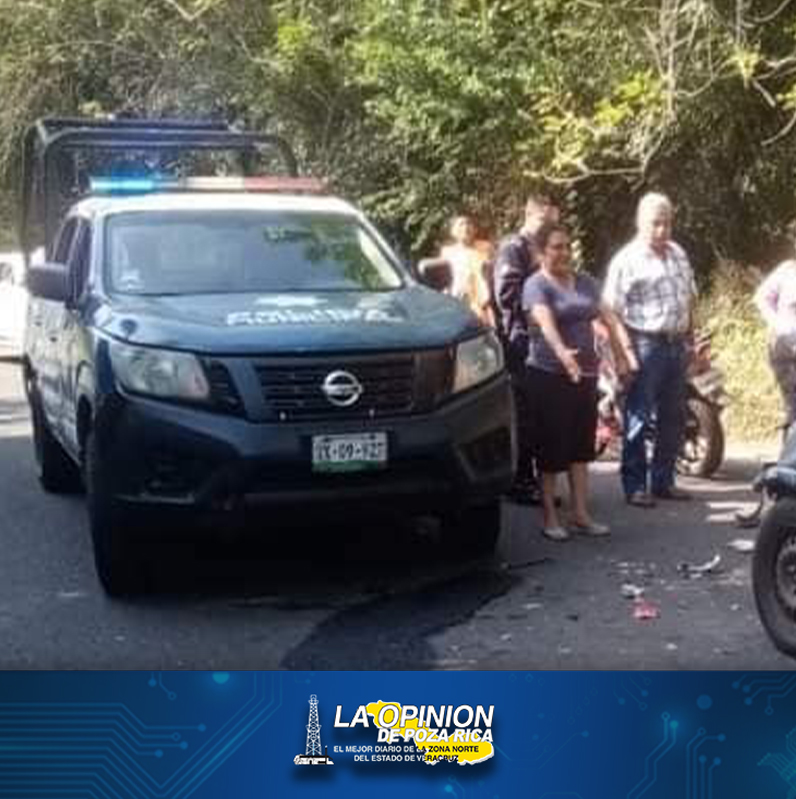 ¡Moto contra Chevy: 2 lesionados!