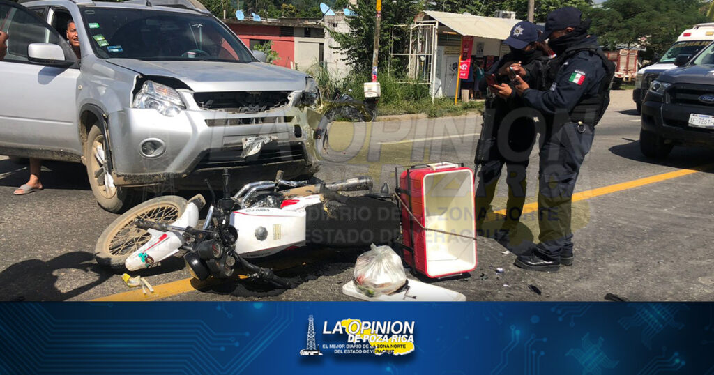 Brutalmente arrollado motociclista en Zacate Colorado