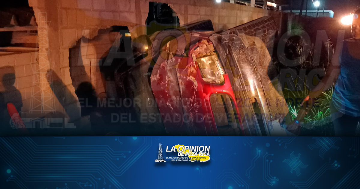 ¡3 HERIDOS EN VOLCADURA! ¡3 HERIDOS EN VOLCADURA!