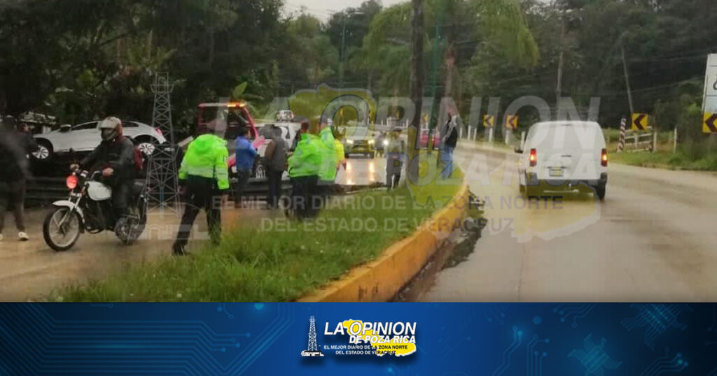 Chocó contra valla de contención