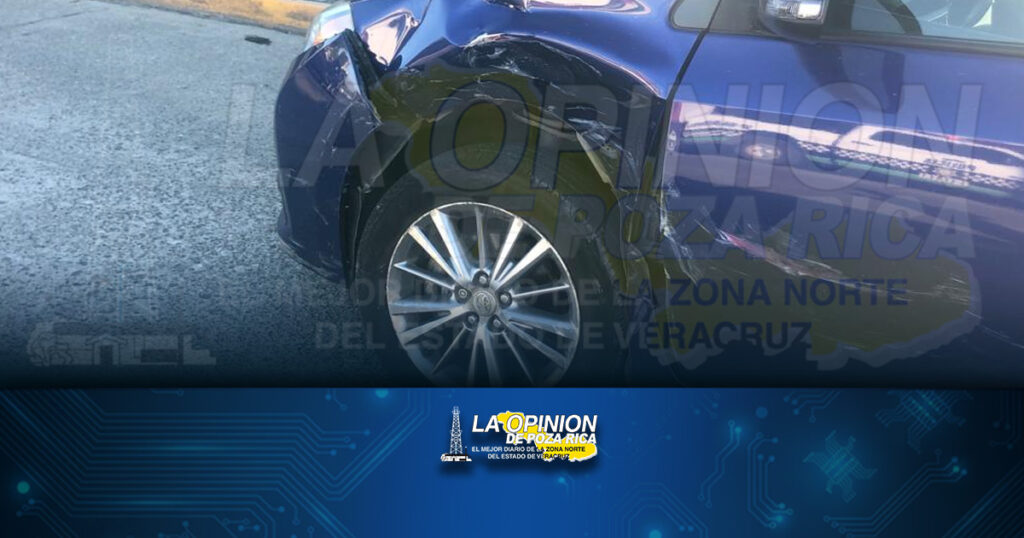 Dos pasajeros lesionados en choque