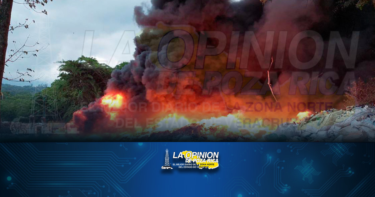 ¡Arde el basurero municipal!
