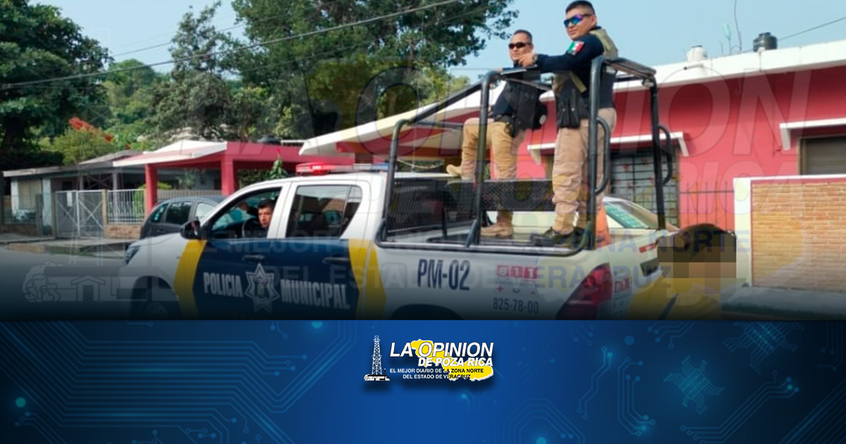 Policías estatales hacen la chambas de los municipales en Coatzintla