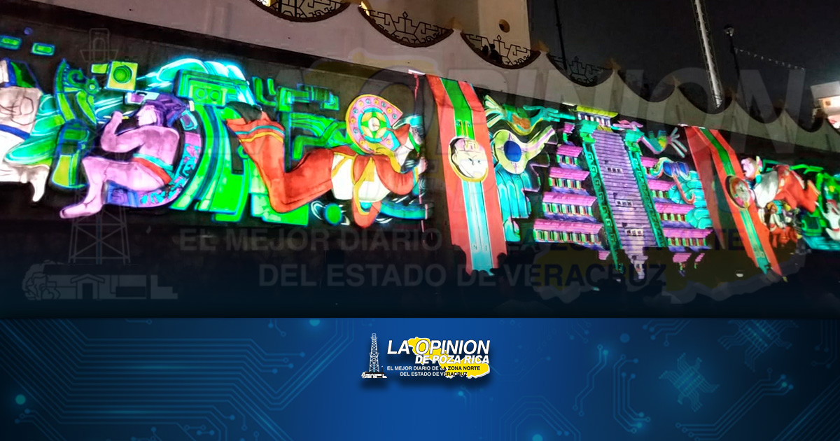 Mural cobra vida con el video mapping