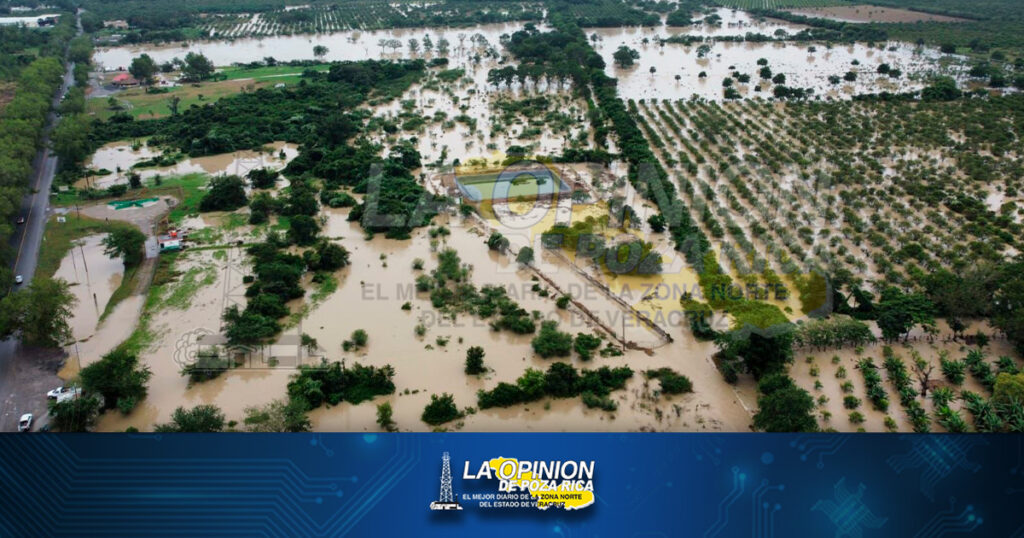 Se inundan colonias y comunidades de Álamo