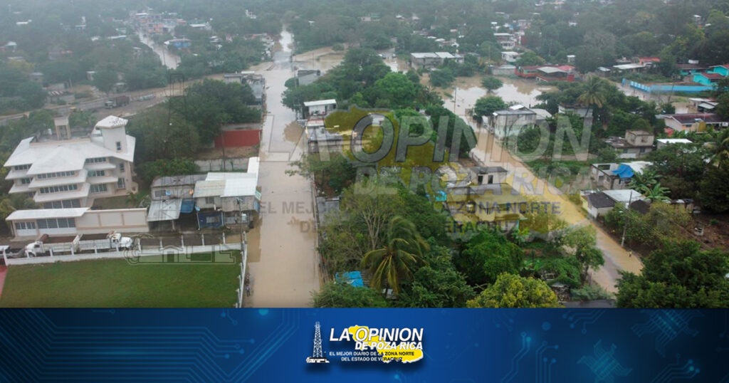 Se inundan colonias y comunidades de Álamo