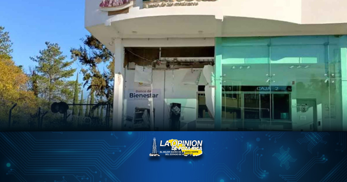 Causan destrozos a cajero del banco del Bienestar en Hidalgo para saquearlo Causan destrozos a cajero del banco del Bienestar en Hidalgo para saquearlo