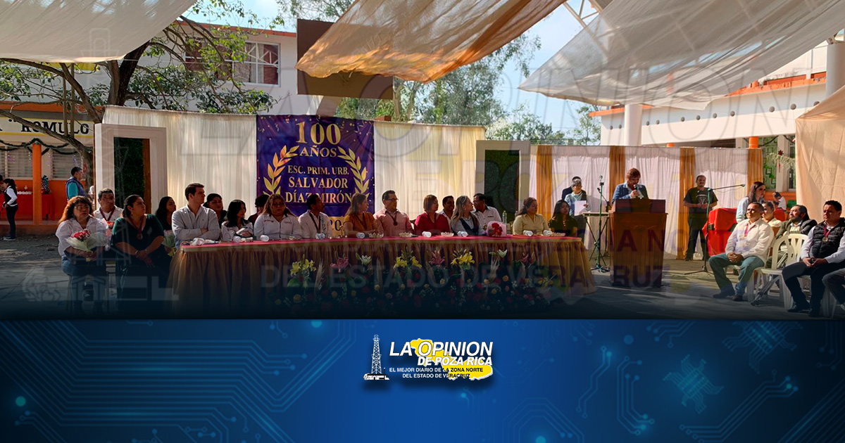 Celebran 100 años de la primaria Díaz Mirón