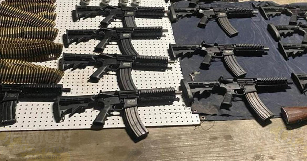 Aseguran armas y vehículos en Acapulco