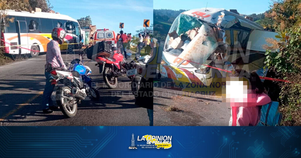 Muere chofer de autobús en aparatoso accidente