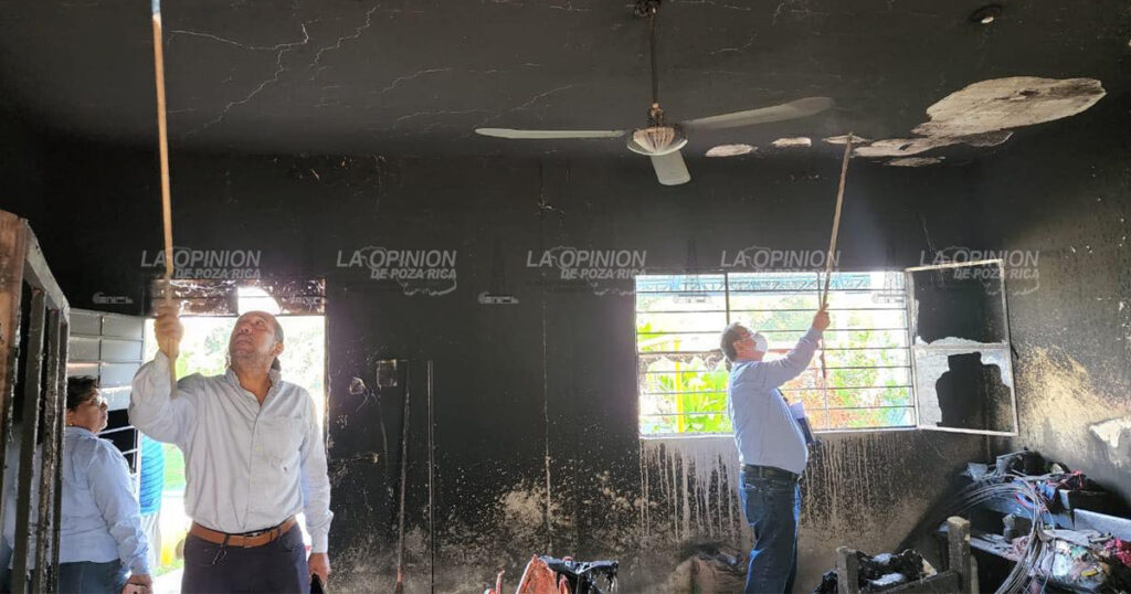 Se incendia un salón de clases