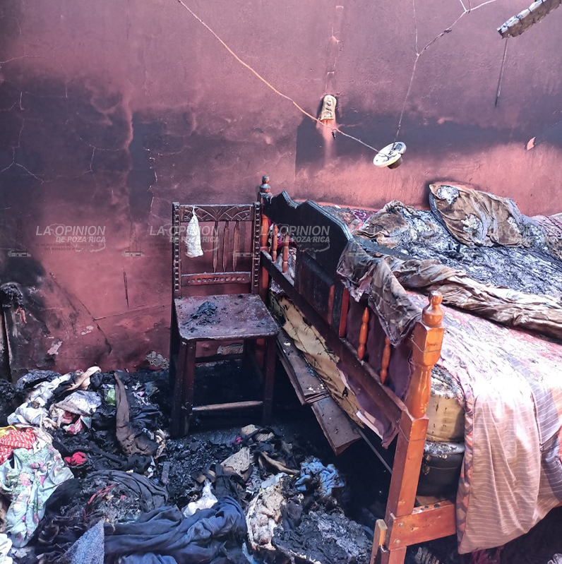 ¡Incendio devasta vivienda!