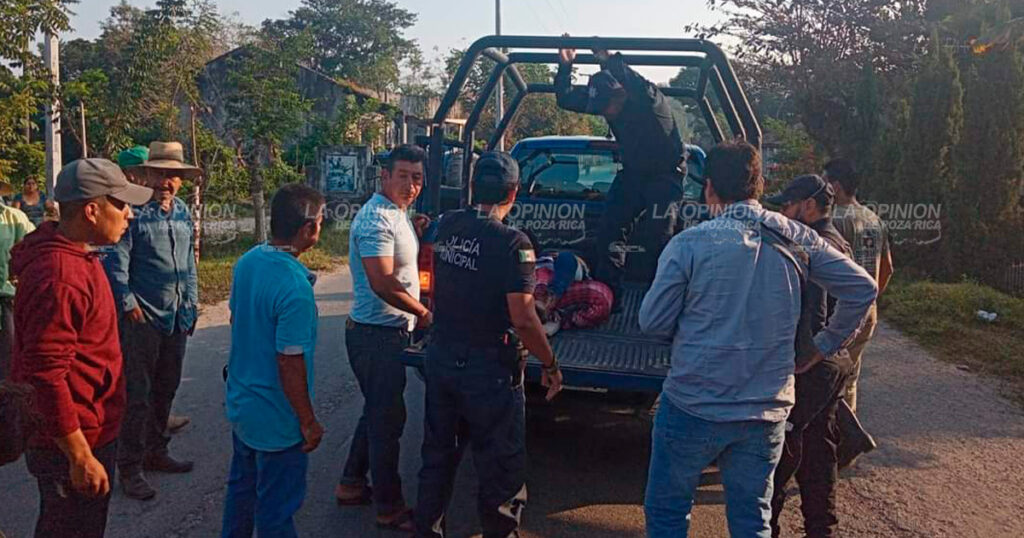 Comerciante herida al caer de una motocicleta