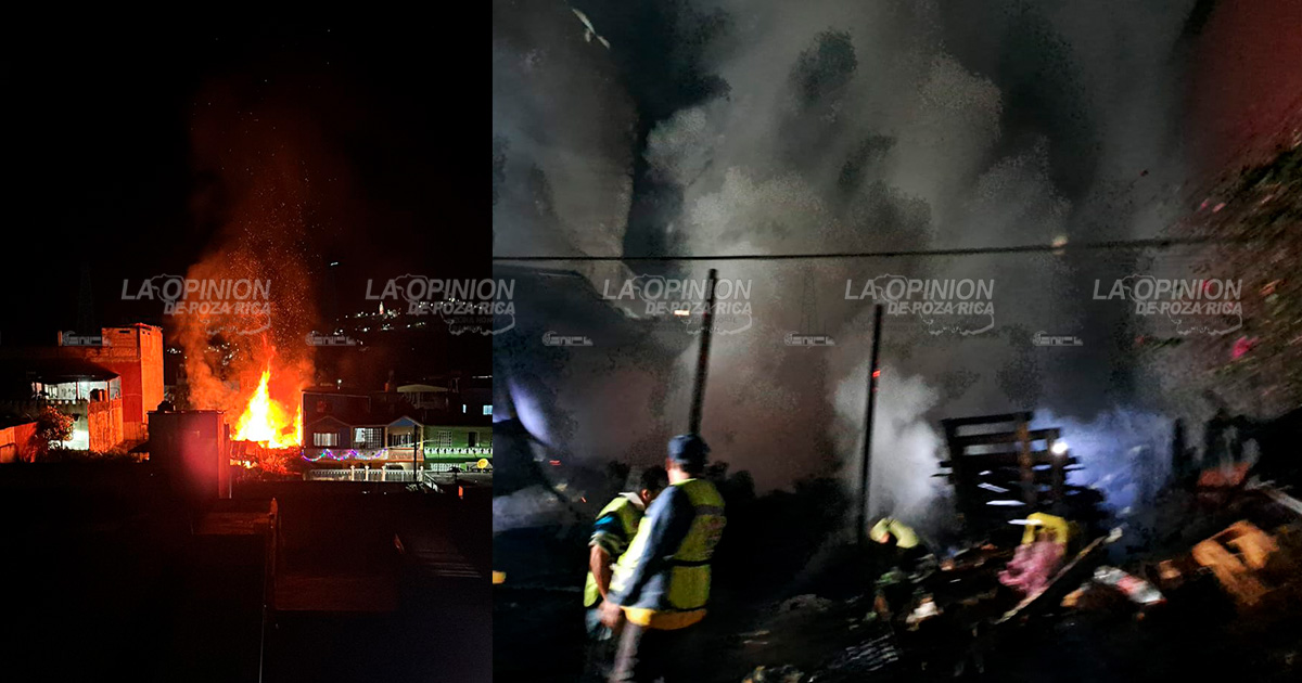 Arde bodega de tarimas