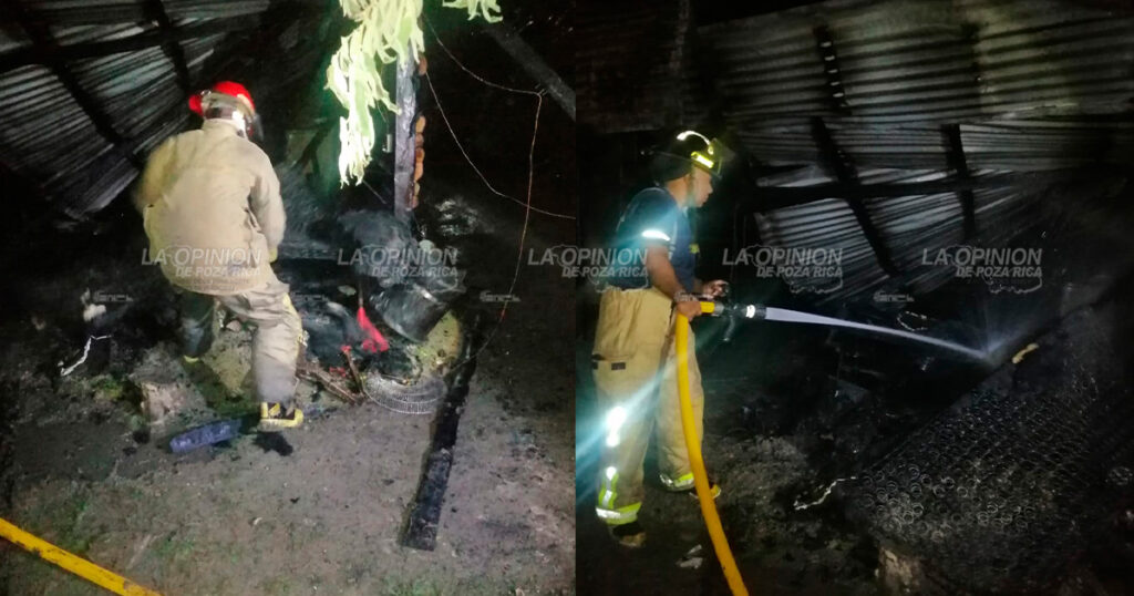 Incendio consume por completo una vivienda