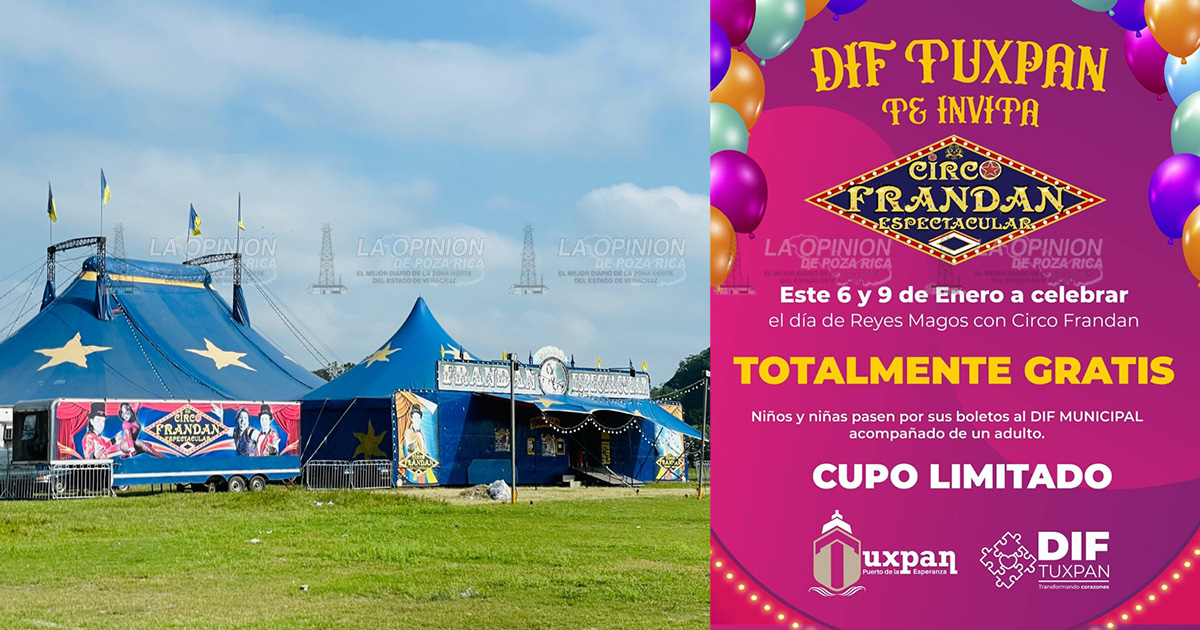 Circo gratis por medio del DIF Tuxpan