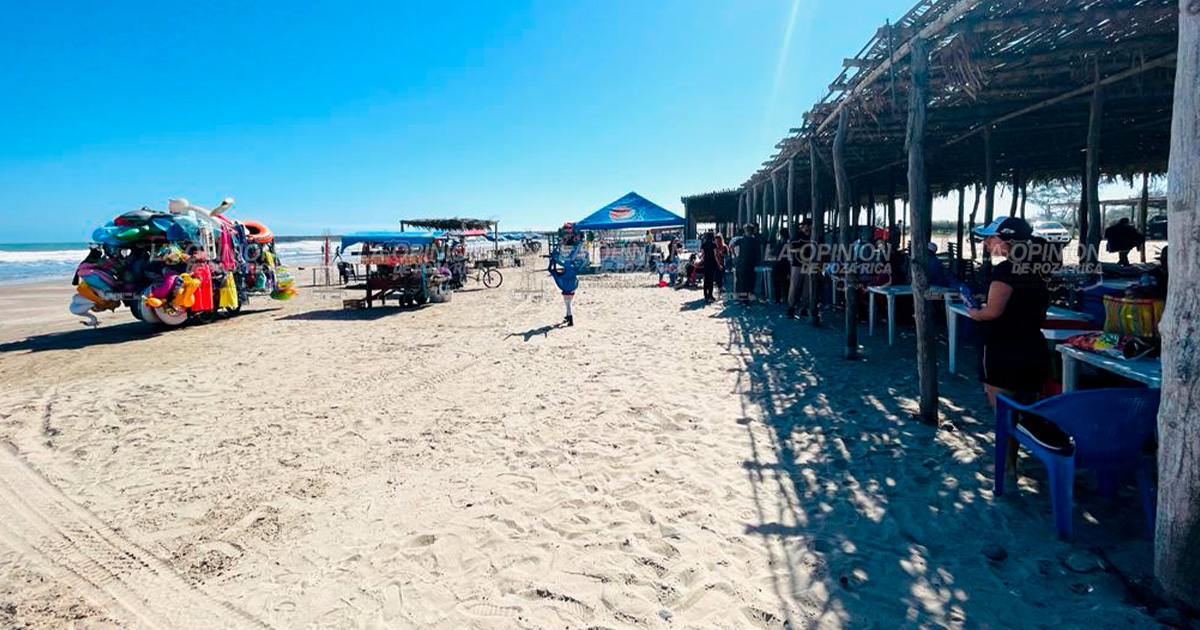 Playas llenas a pesar del Frente Frío