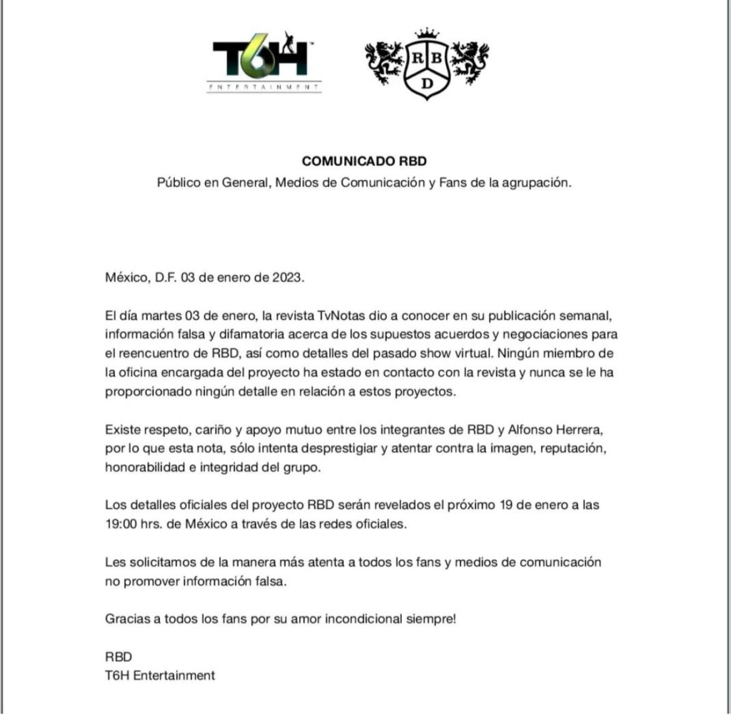 Revelan que Poncho Herrera pedía 10 millones de dólares para estar en gira de RBD