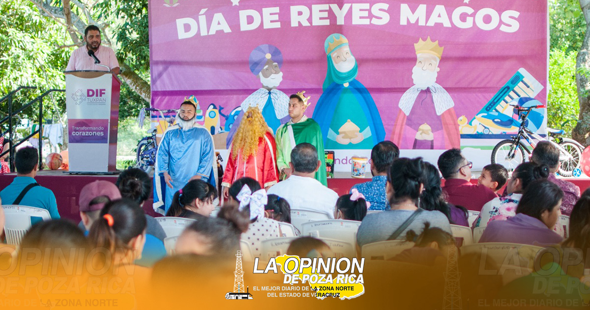 Los reyes magos continúan su recorrido por comunidades de Tuxpan