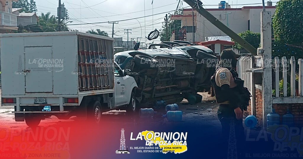 PATRULLA DE LA FC CHOCA Y VUELCA