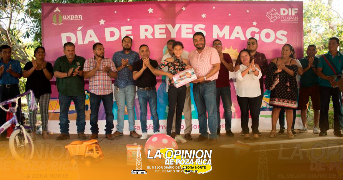 Los reyes magos continúan su recorrido por comunidades de Tuxpan