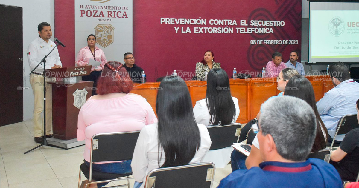 Capacitan sobre prevención del secuestro y extorsión telefónica