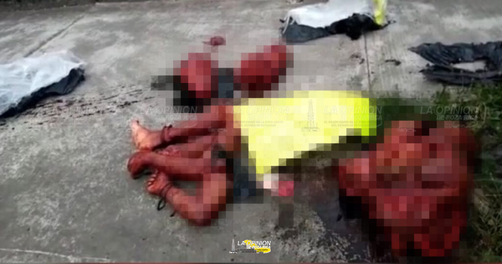 Desmembrado es abandonado en Coatzintla