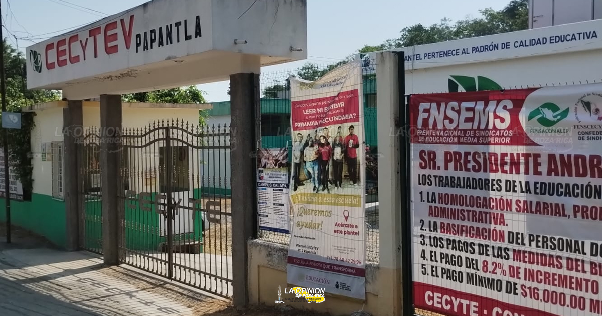 Sin clases, más de 600 alumnos del Cecytev