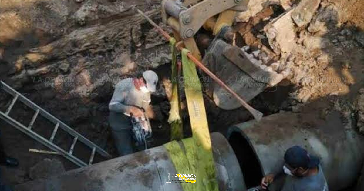 Por ruptura de ducto de Grupo MAS tres municipios no tendrán agua durante 14 horas