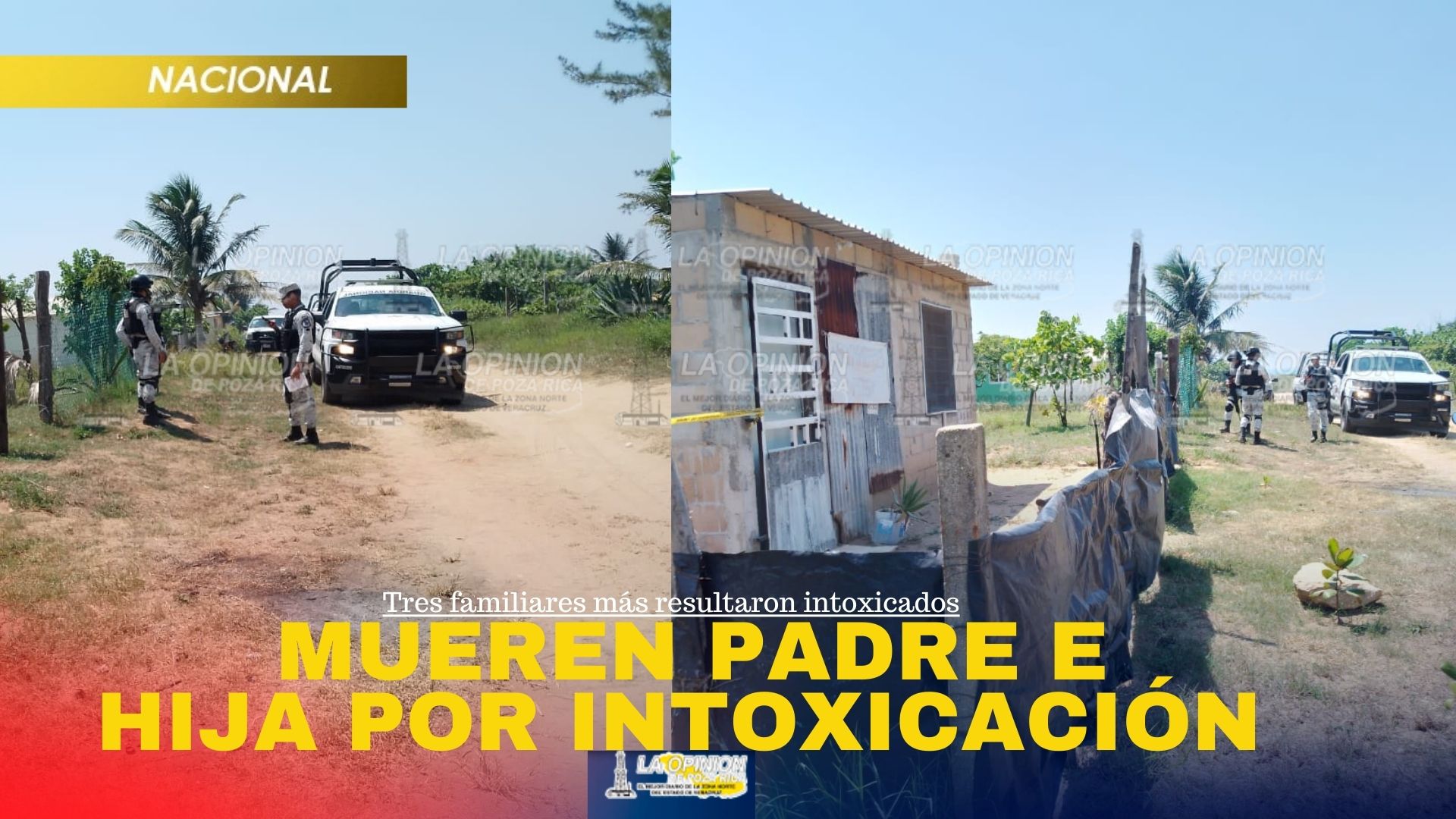 Mueren padre e hija por intoxicación