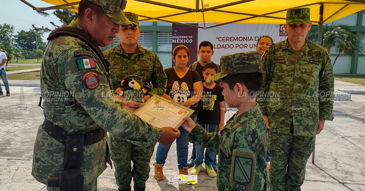 La niñez mexicana confía en las fuerzas armadas.