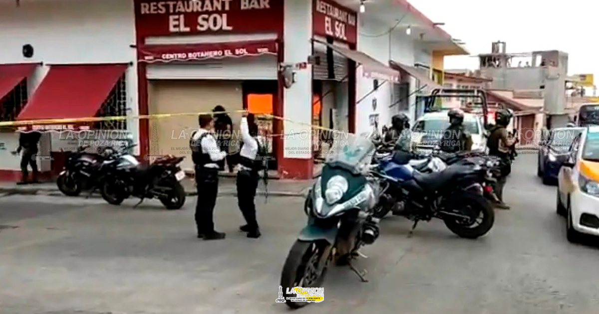 Asesinan a mesera<br>en bar de Veracruz