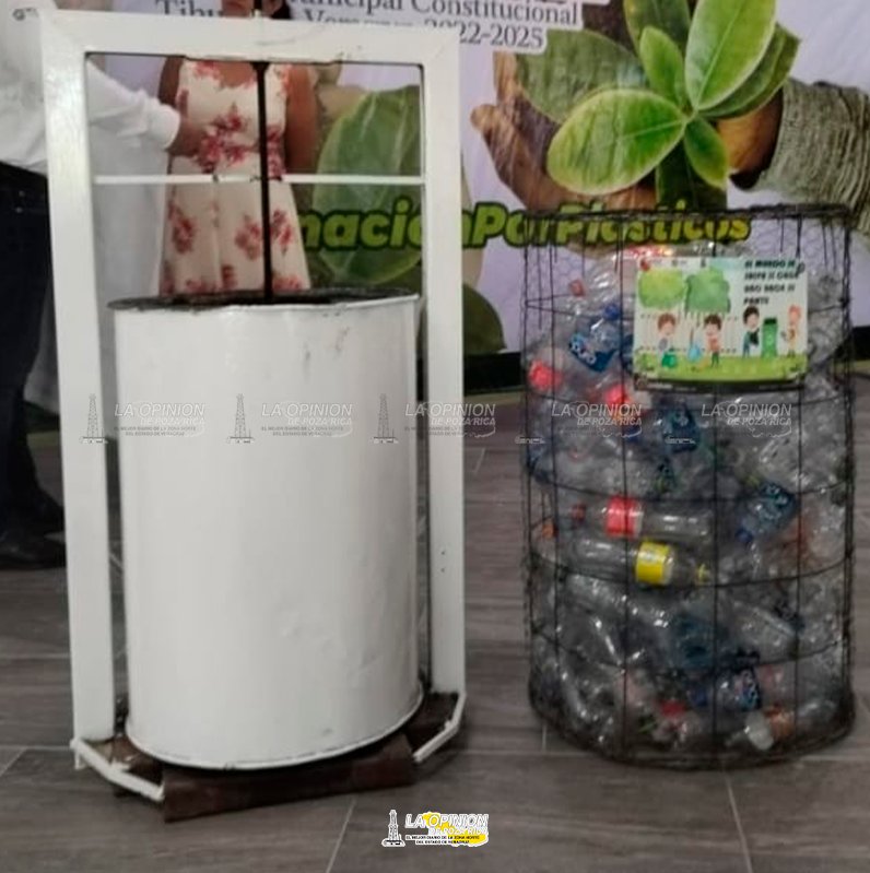 Ganan concurso estatal con compactadora de plástico