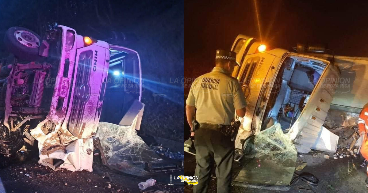 ODT choca contra dos camiones pesados, en la México-Tuxpan