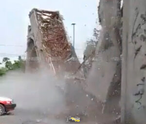 A un año del desplome del arco de bienvenida de Coatzintla