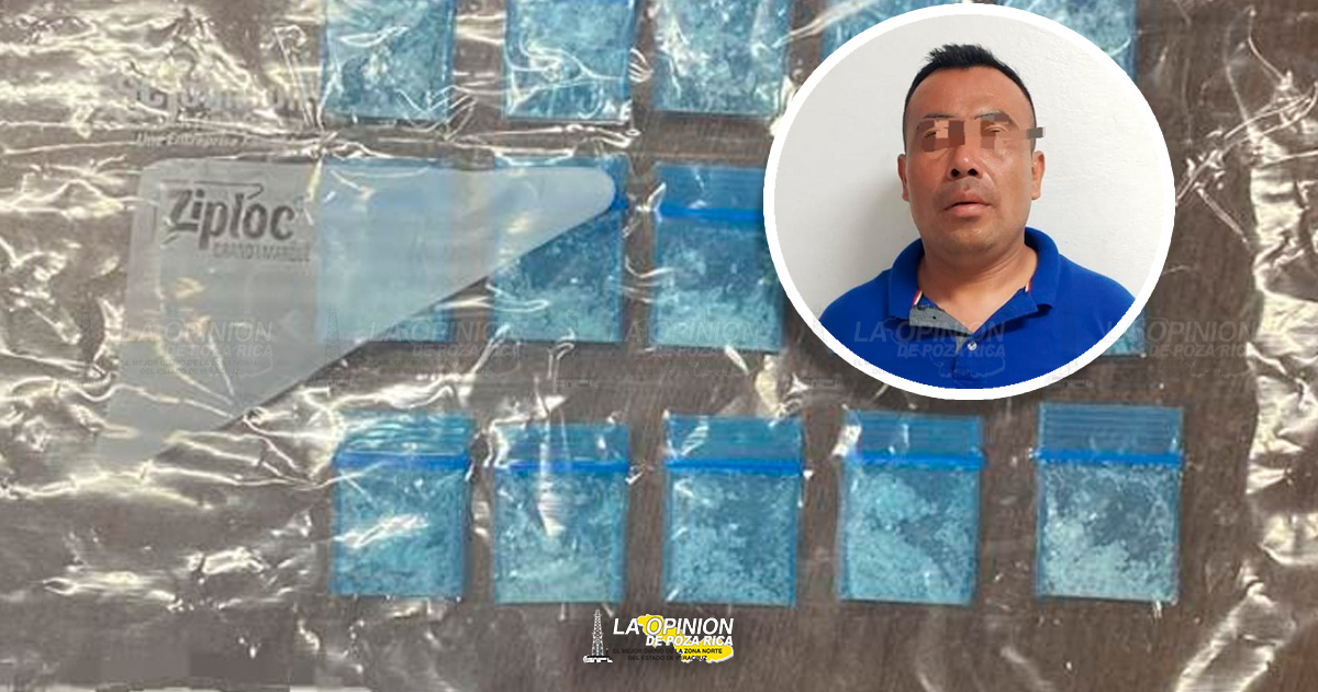 Policía de Poza Rica, llevaba droga