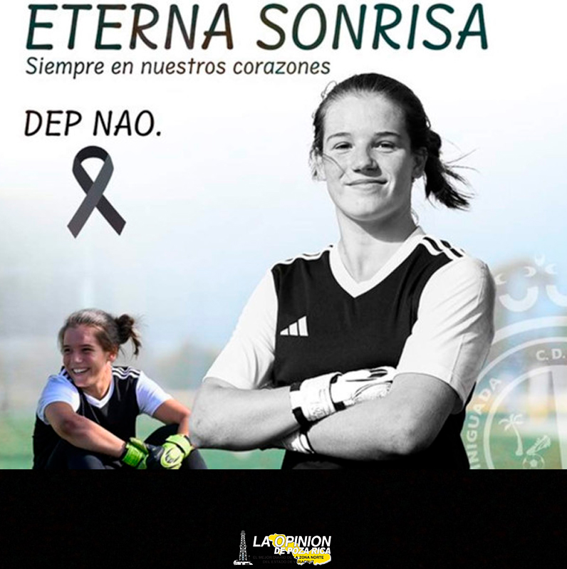 Fallece Naomi Mendoza, futbolista de 17 años