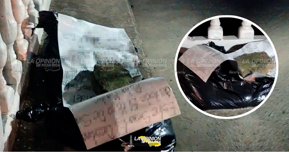 ¡Bolsas con restos humanos en Tuxpan!