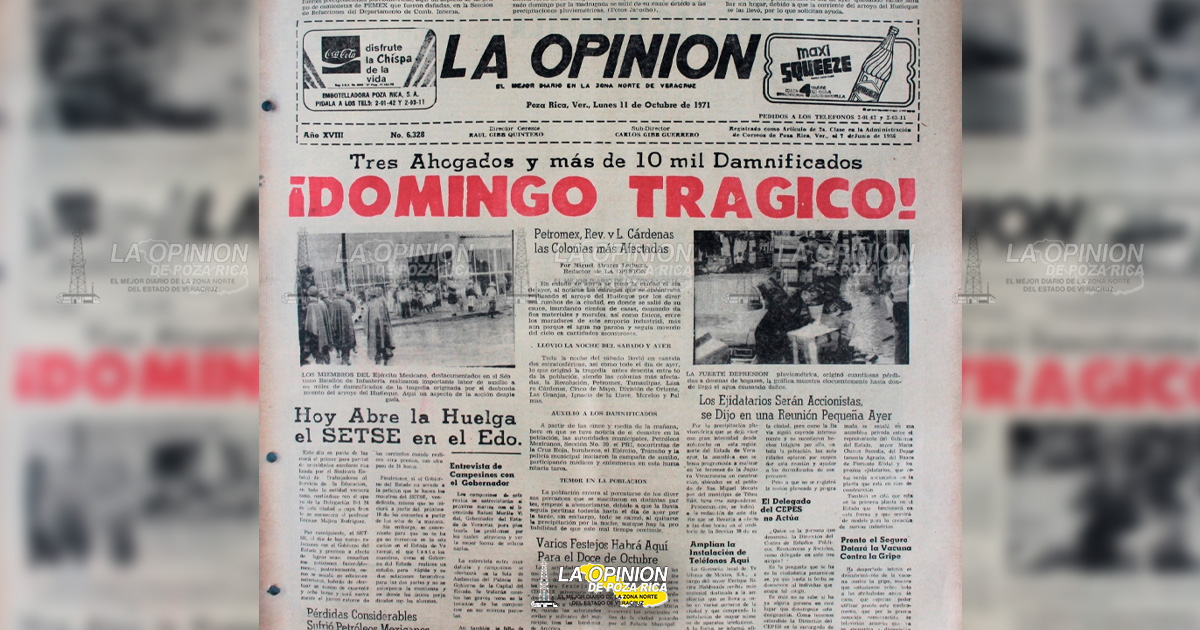 El desbordamiento del Huéleque en 1971
