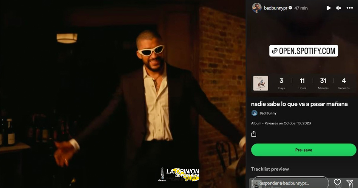 Bad Bunny anuncia su próximo disco