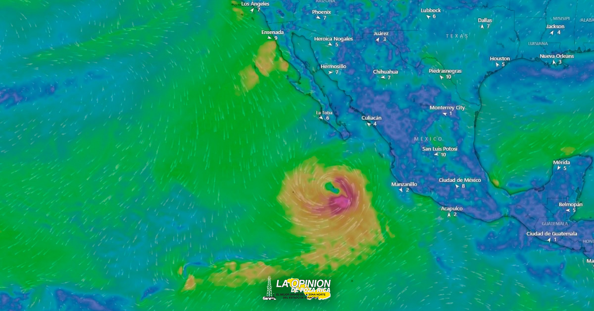 'Lidia' avanza como tormenta tropical a Nayarit