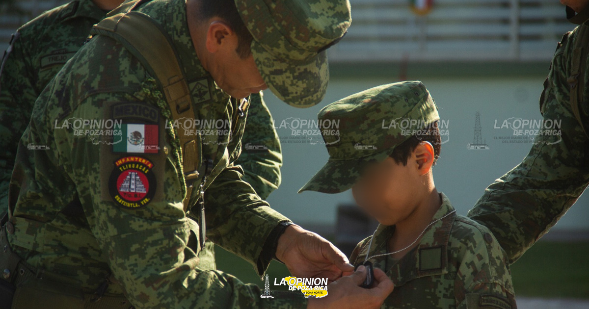 DIF municipal y Sedena hacen realidad su sueño ser "Soldado por un Día"