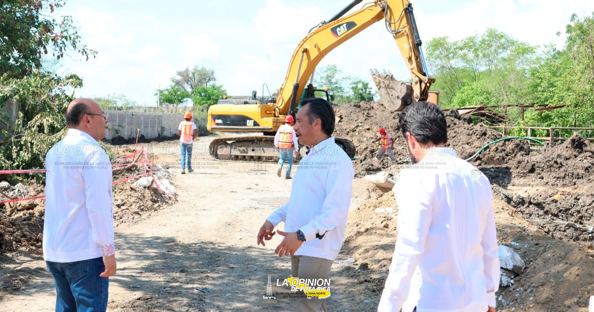 Supervisa gober obras en Pánuco